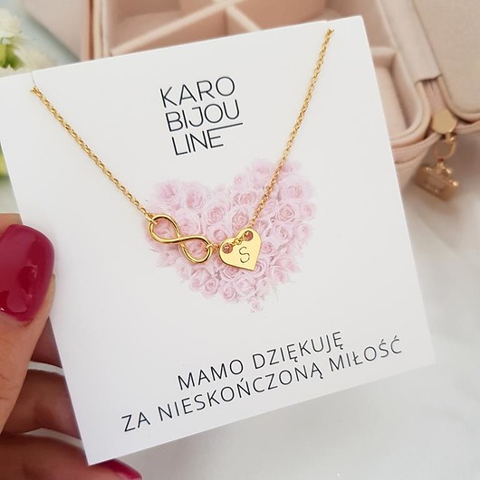 złote naszyjniki Pozłacany, podwójny naszyjnik z grawerem i