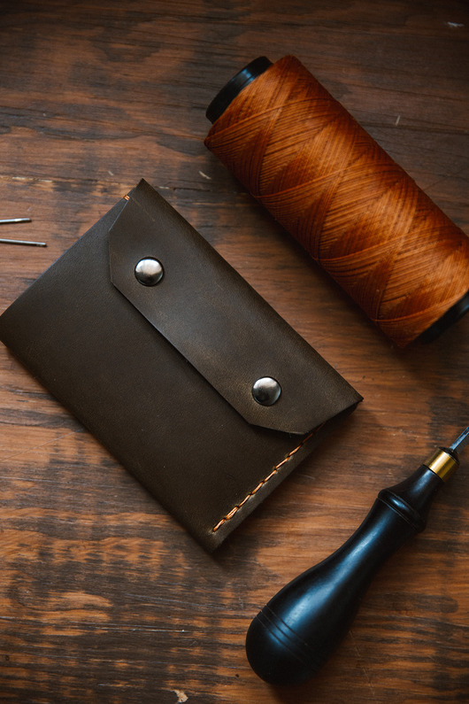 portfele męskie Portfel szyty ręcznie - Nomad