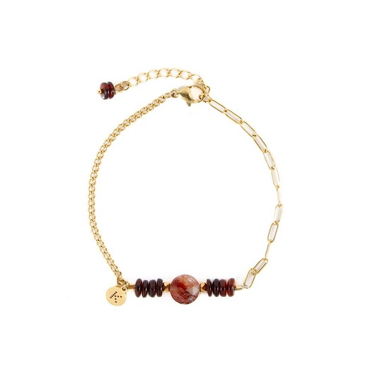 bransoletki z kamieni naturalnych Baby Bestseller! Bransoletka z bordowym bursztynem