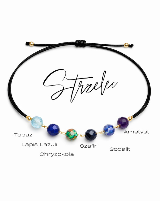 bransoletki na sznurku ZODIAK, Bransoletka Glam, Strzelec