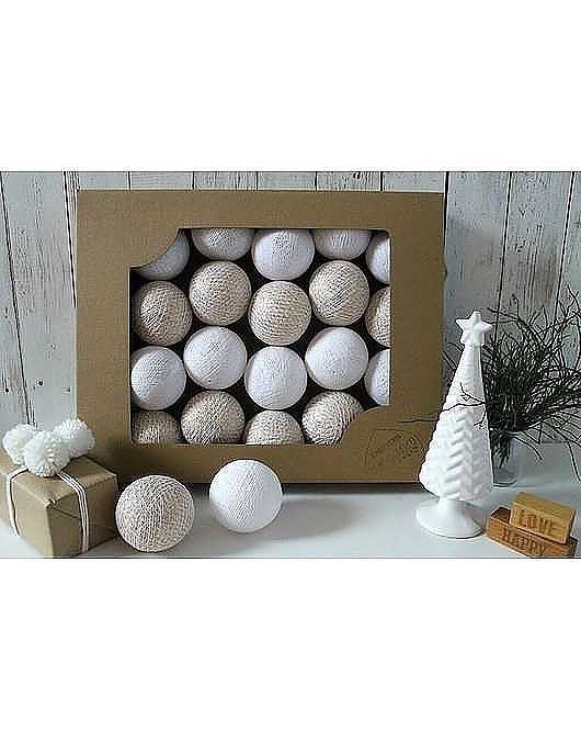 dekoracje świetlne Cotton Balls Goldies 20 szt.