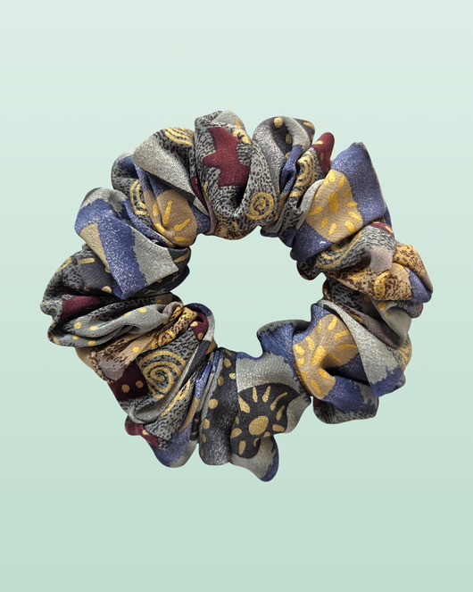 gumki do włosów Scrunchie MIDI vintage