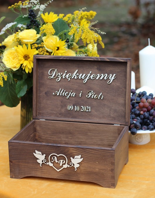 dodatki ślubne Pudełko na koperty- SRPK04