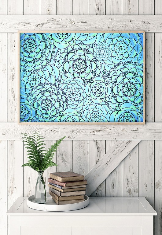 Kwiaty 50x70 Malgorzata Domanska