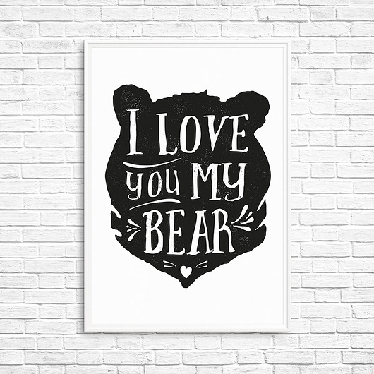 I love you my bear  Ja Cię Broszę