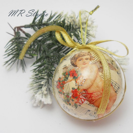 Bombka decoupage 6 MR Studio
