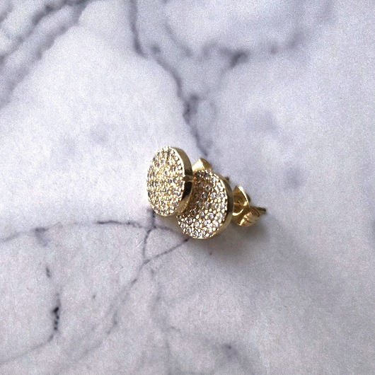 kolczyki pozłacane Kolczyki wkrętki kółeczka Goldie Circles