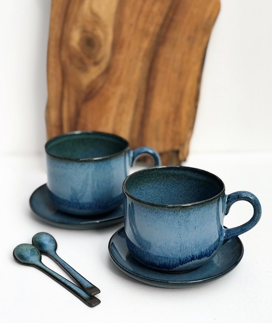 kubki Zestaw dla dwojga Kubek ceramiczny  Duża filiżanka