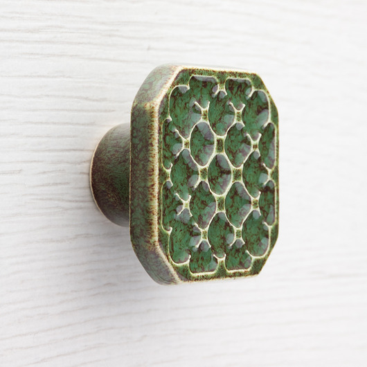gałki do mebli Gałka do mebli, zielono-brązowa, wz.8