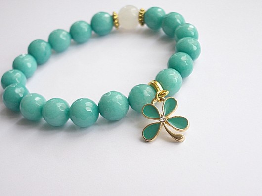 Turquoise flower - bransoletka KiKa pracownia