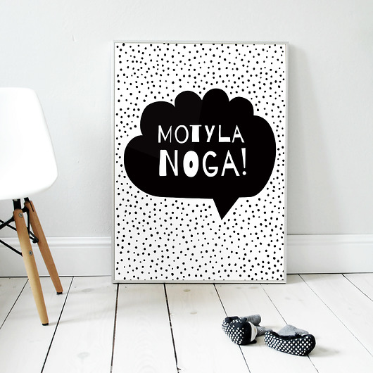 Motyla noga | plakat A3 milostudio