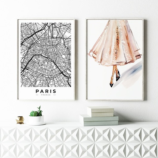 plakaty Zestaw francuski - plakaty Madame i Paris
