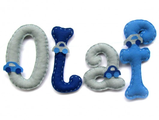 Literki z filcu - Olaf - 12-16cm locoloro