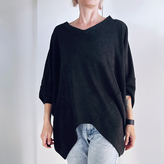 swetry damskie  Sweter VV Czarny