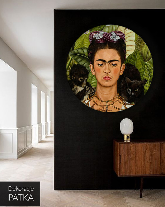 Frida - okrągły obraz Dekoracje PATKA Patrycja Kita