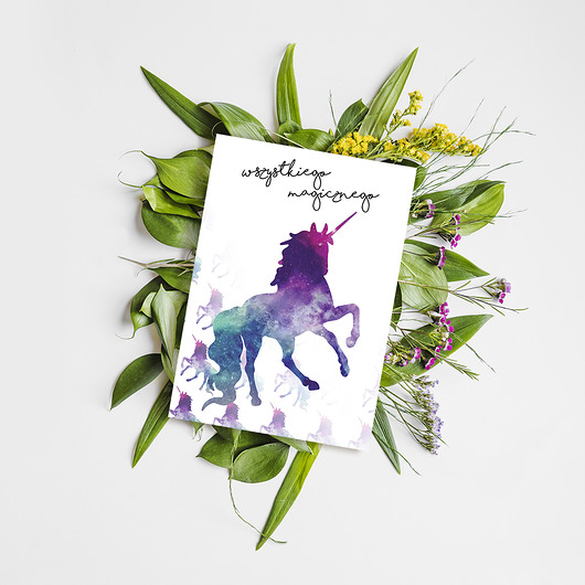 Kartka okolicznościowa "Unicorn" Joanna Klupś