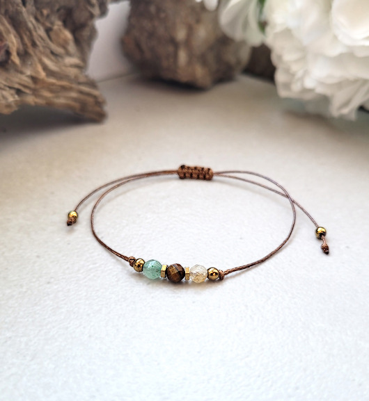 bransoletki z kamieni naturalnych Minimalistyczna na SZCZĘŚCIE