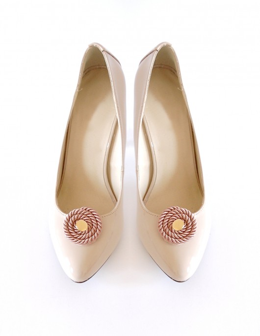 Pink Gold - klipsy do butów Coquet Coquet