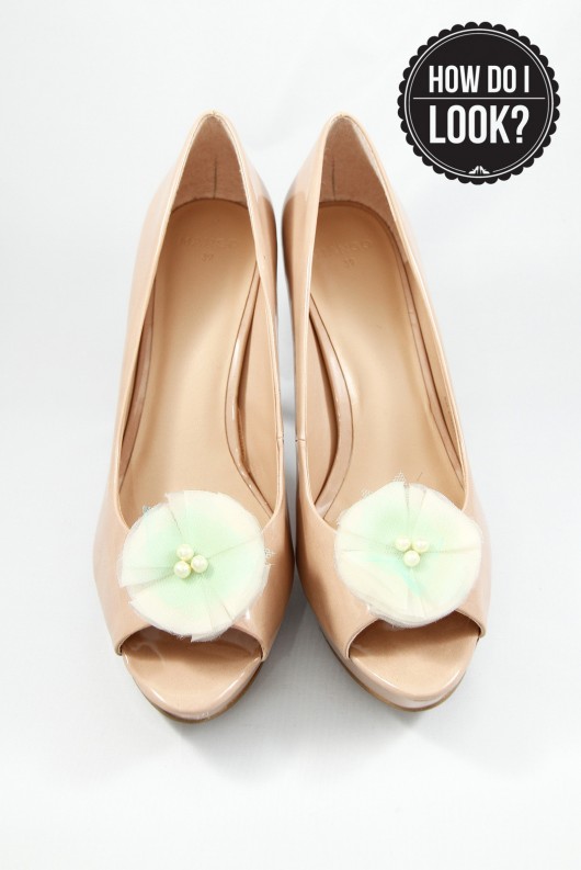Silky Chic - Ecru/Mint - klipsy do butów HowDoILook