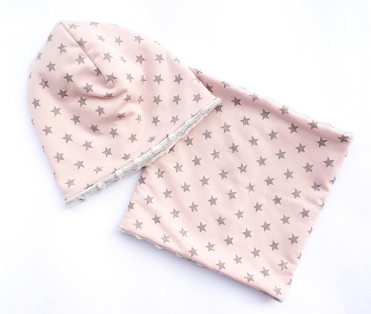 Komplet - czapka i komin - rozmiar 50 Owl on cotton