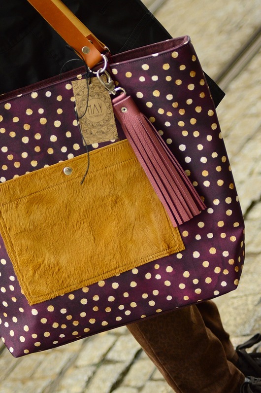 Shopper  Pocket Bordo MAY