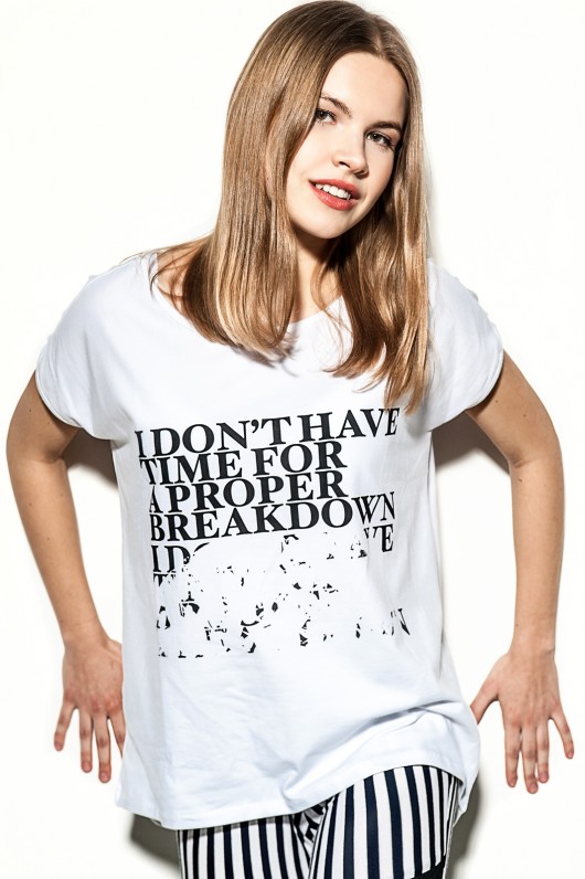 I DON'T HAVE TIME FOR A PROPER BREAKDOWN t-shirt SHE/S A RIOT