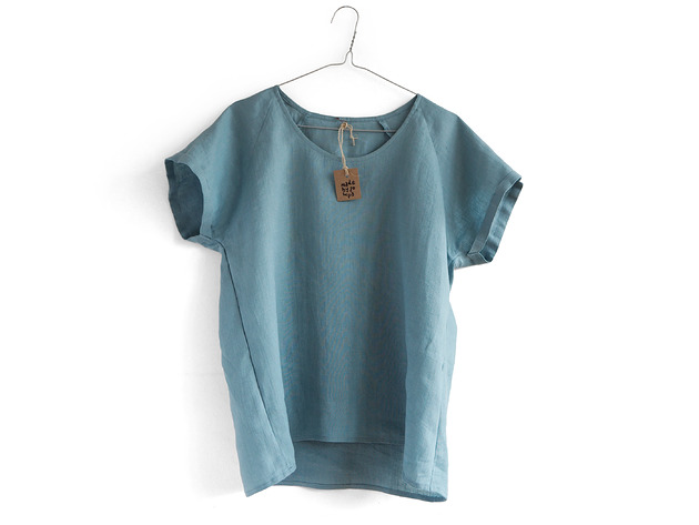 t-shirt damskie Lniany t-shirt "Luna"