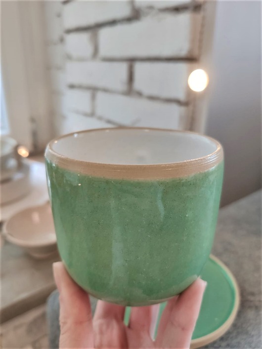 Ceramiczny kubeczek Ocean Green POTPOTSTUDIO