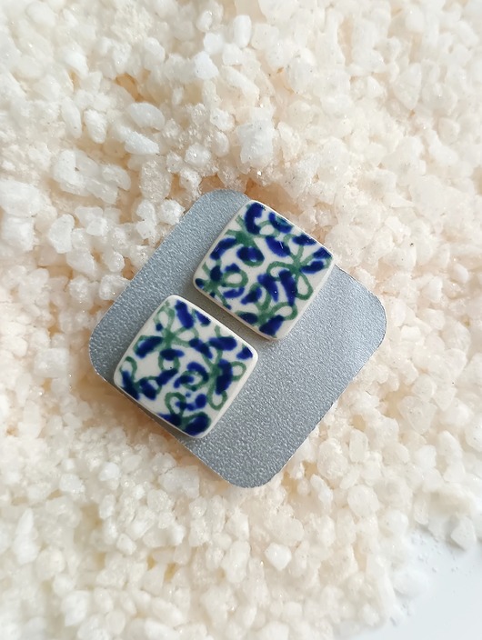 kolczyki ceramiczne Kolczyki ceramiczne Bolesławiec