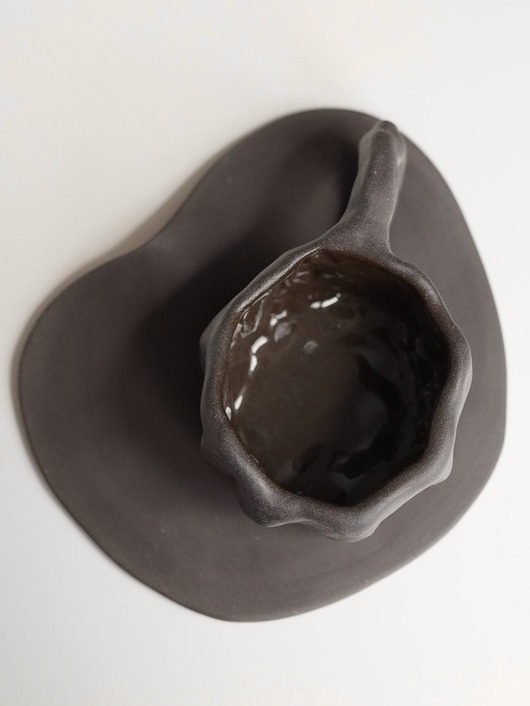 kubki Kubek z talerzykiem czekoladowy 280 ml