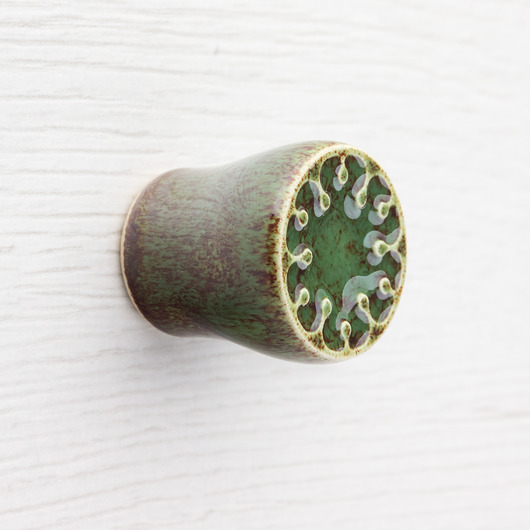gałki do mebli Gałka do mebli zielono-brązowa, wz.9