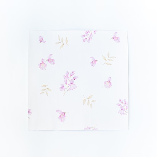 naklejki ścienne do pokoju dziecka Tapeta w kwiatki wisterii