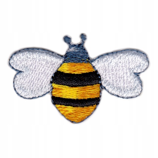 naszywki na ubrania Naszywka naprasowanka PSZCZOŁA termoprzylepna haft dla dzieci 5x3cm