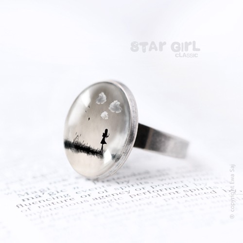 Star Girl Classic, Obłoki - pierścionek simple Ewa Saj Fotografie