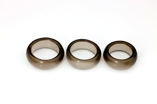 InspiRING Kwarc Dymny Obrączka Brazi Druse Jewelry