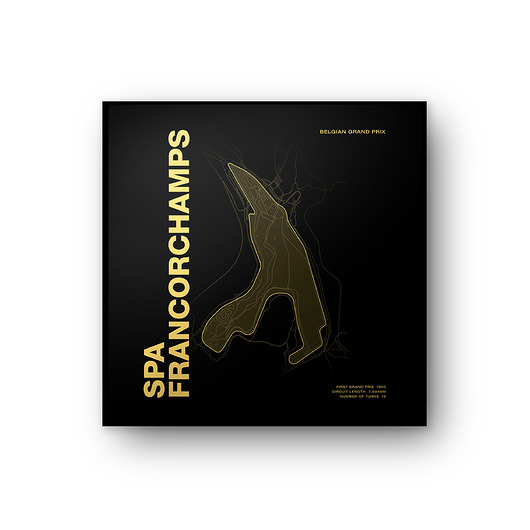 Plakat Tory wyścigowe - Spa - Francorchams Peszkowski Graphic
