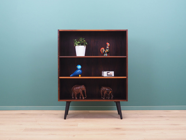 regały i półki Regał palisandrowy, duński design, lata 70, produkcja: Dania