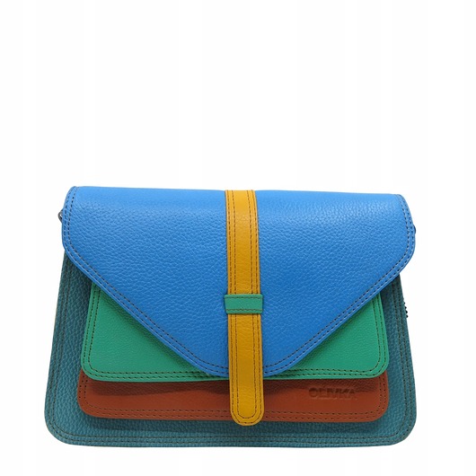 torby na ramię Torebka damska klasyczna elegancka skórzana na ramię pasek OLIVKA