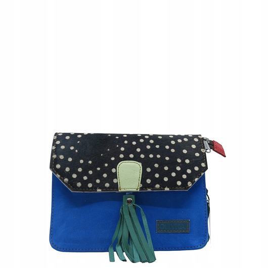 torby na ramię Torebka zamszowa, elegancka, skórzana, zamsz, ozdobny chwost eko OLIVKA