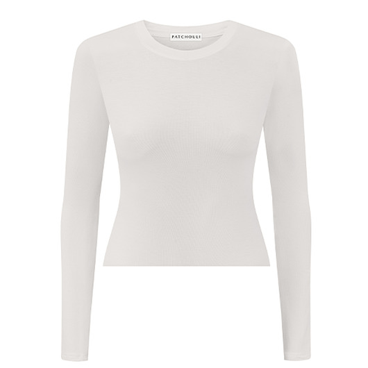 bluzki z długim rękawem damskie LONGSLEEVE STOCKHOLM OAT milk