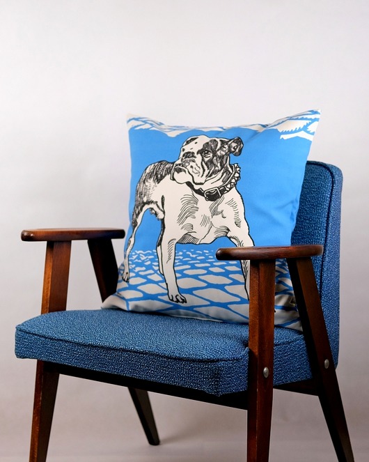 poduszki z grafiką Poduszka dekoracyjna - Bulldog