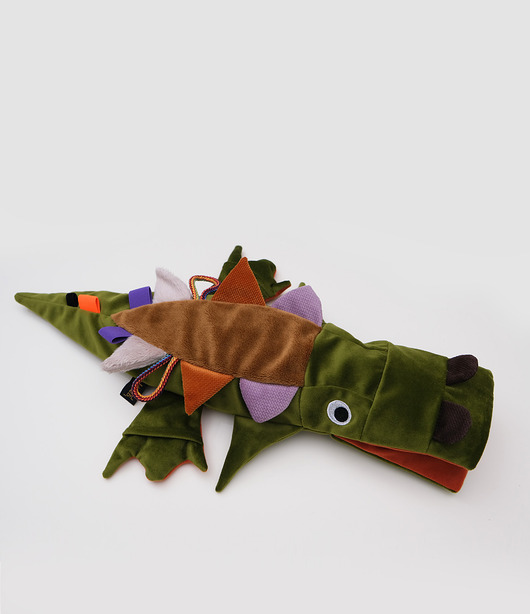 zabawki - inne Krokodyl sensoryczny z łuską gryki