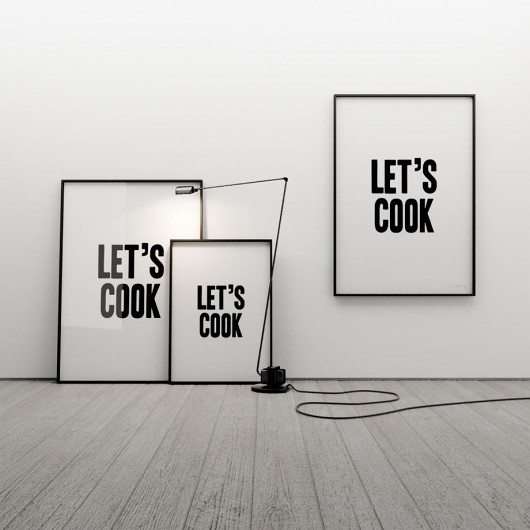 LET'S COOK - grafika 70x50 MINIMALLIVING