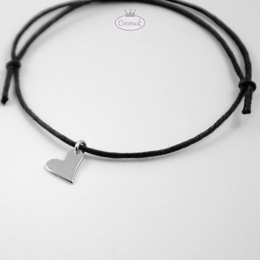 bransoletki na sznurku Bransoletka LOVE U MORE - srebro 925, sznurek