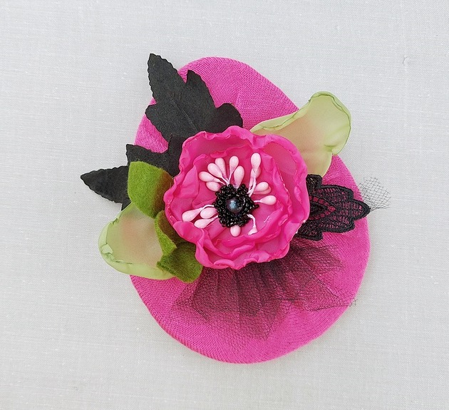 broszki Bardzo różowa broszka