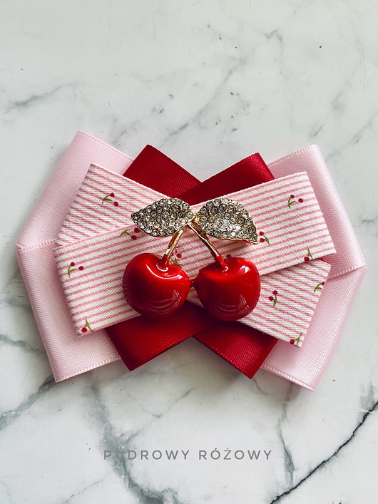 broszki Brosza z kolekcji z wisienkami z  Wiśnia