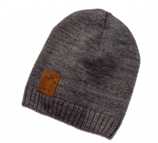 Dzianinowa czapeczka DARK GREY Le petit cochonnet