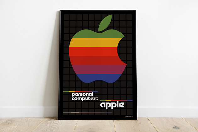 Apple, plakat art vintage Pas De LArt