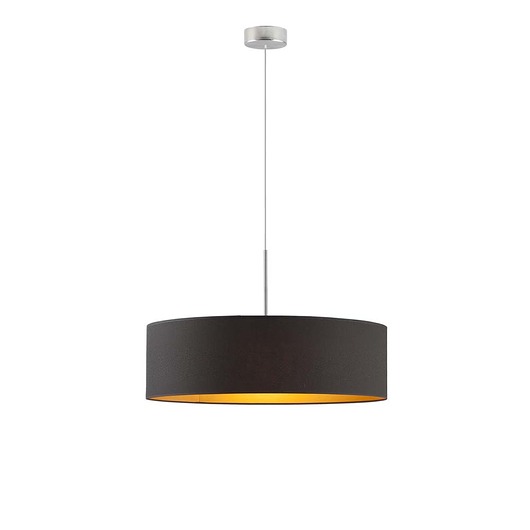 lampy wiszące Nowoczesna lampa wisząca LED do salonu SINTRA GOLD z abażurem 60 cm