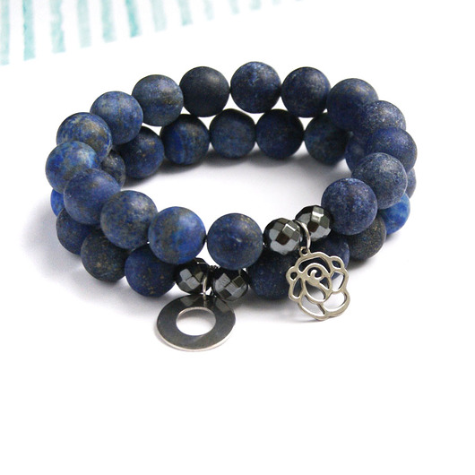 LUX. lapis lazuli MAT & róża kaktusia